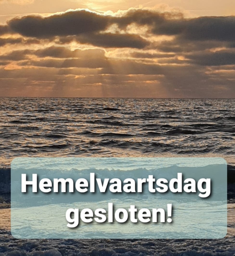 Hemelvaartsdag gesloten